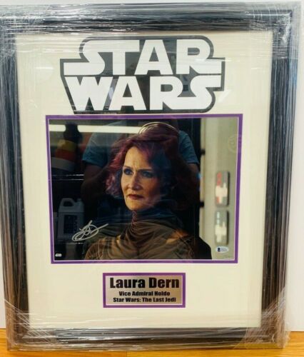 Laura Dern Autographed Star Wars Framed Photo BAS