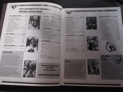 1998 Louisville Cardinals Football Media Guide Hardback FREE