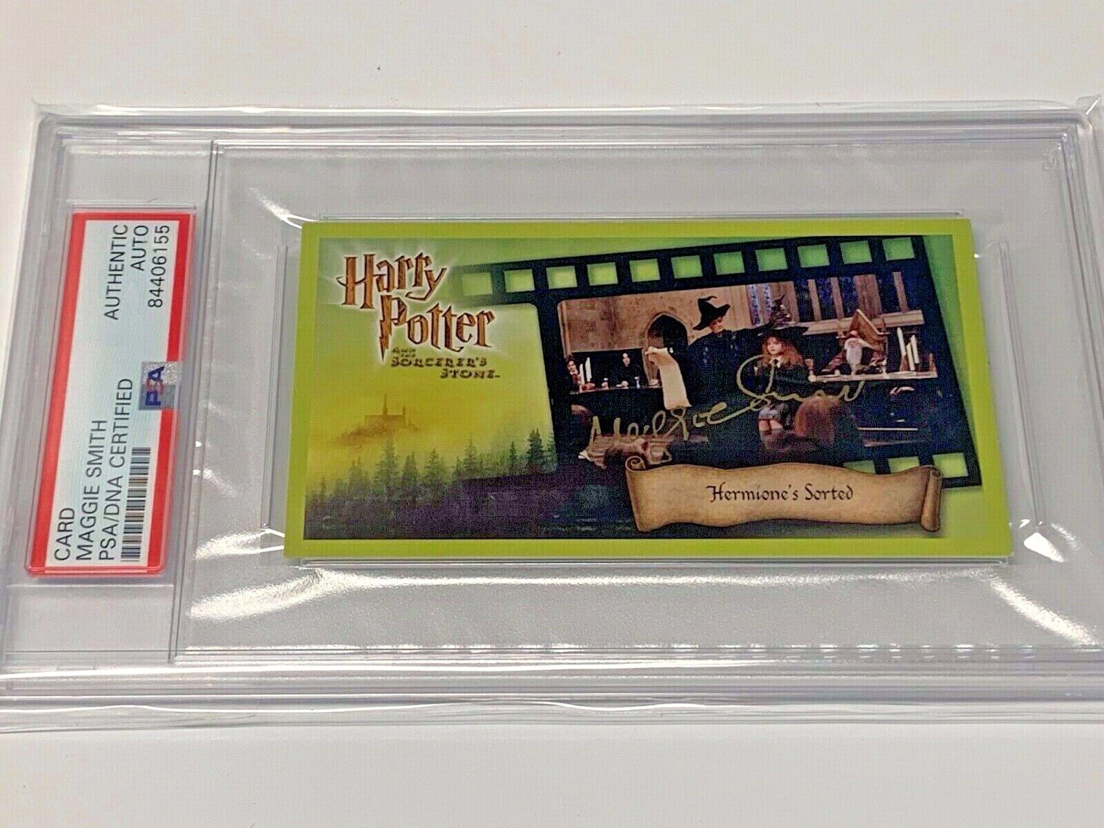Maggie Smith RARE Autographed Harry Potter Card W/ PSA Slab Cert. 84406155
