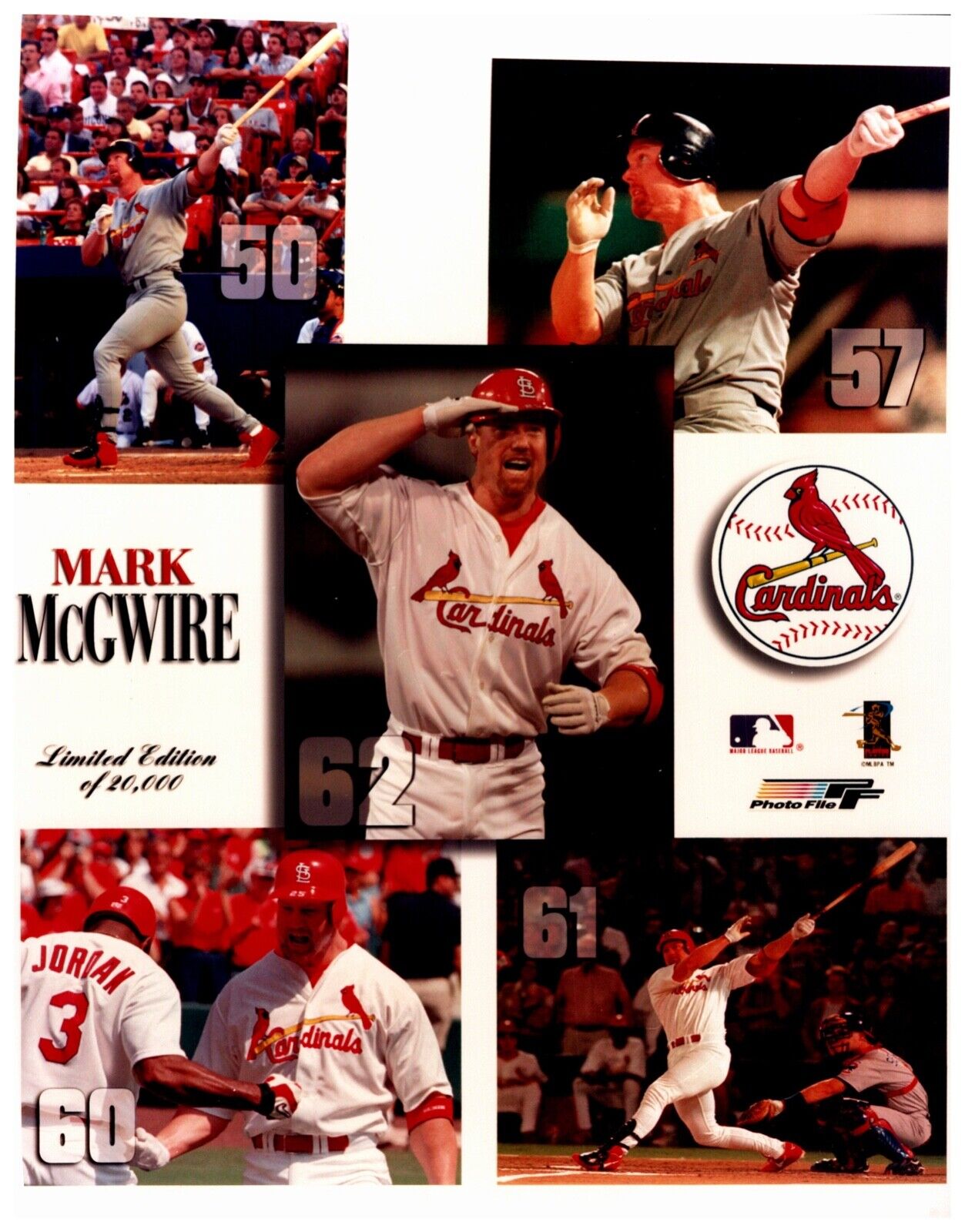 Mark McGwire St. Louis Cardinals Limited Edition 8x10 Sports Photo A Unsigned