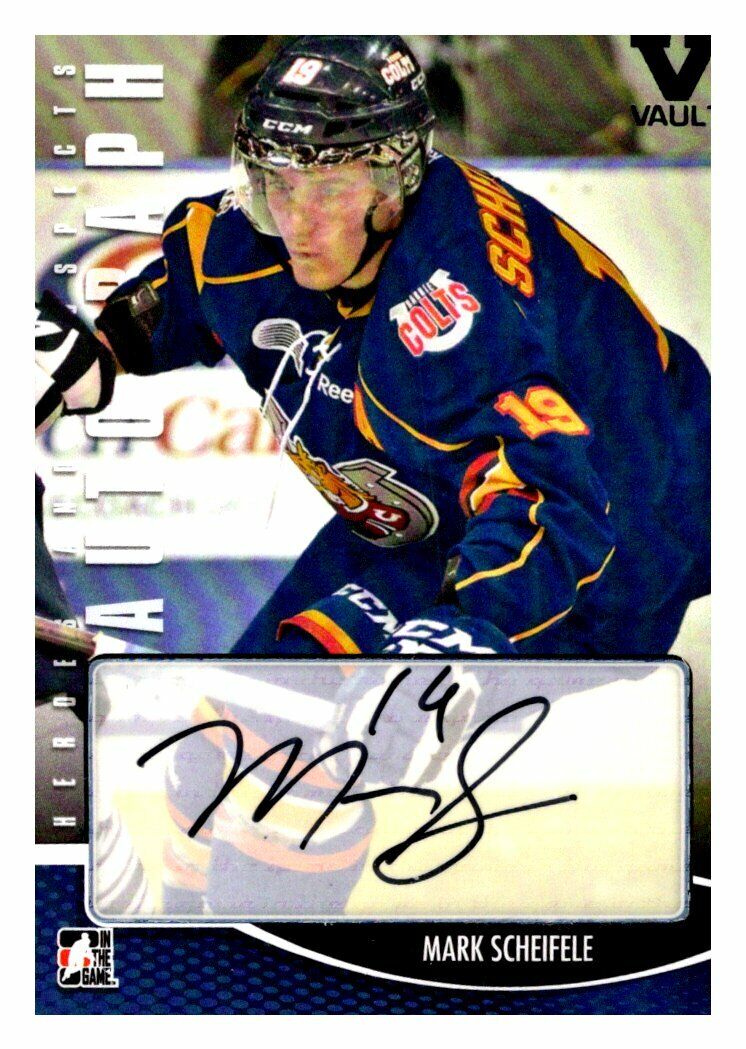 Mark Scheifele Heroes And Prospects AutoCard 2015/16 ING Vault 2013 Signed NM MT