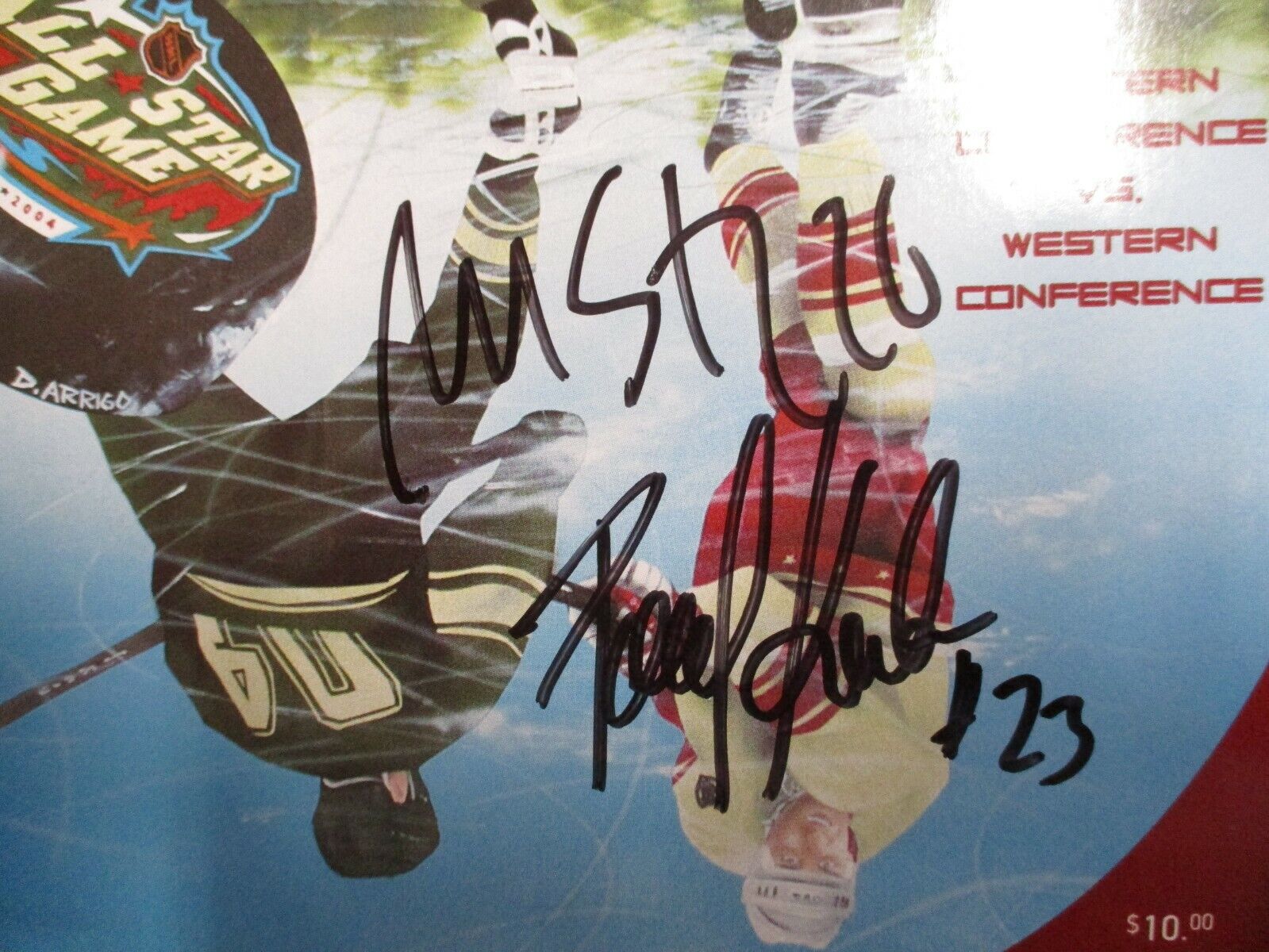 Marty St Louis and Pavel Kubina Autographed Signed 2004 All Star Game Program