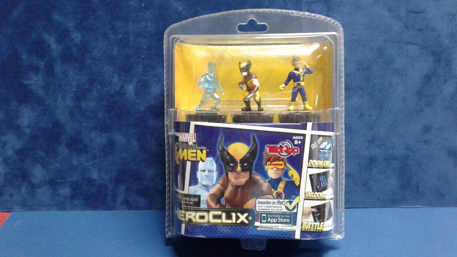 Marvel Wolverine and The X-Men Heroclix Tab App Pack Iceman Wolverine Cyclops