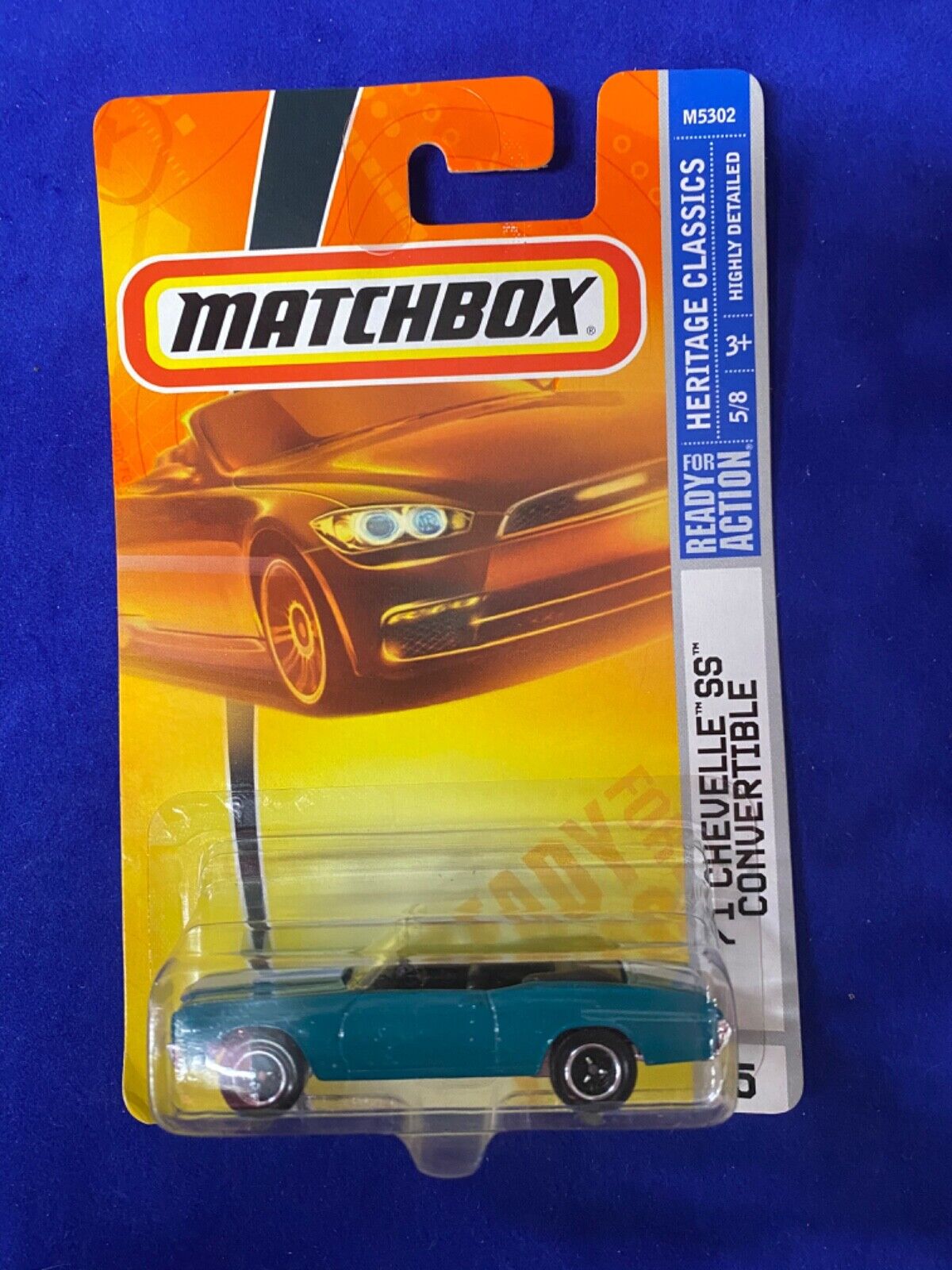 Matchbox Mattel Wheels '71 Chevelle SS Convertible Heritage Classics 5/8