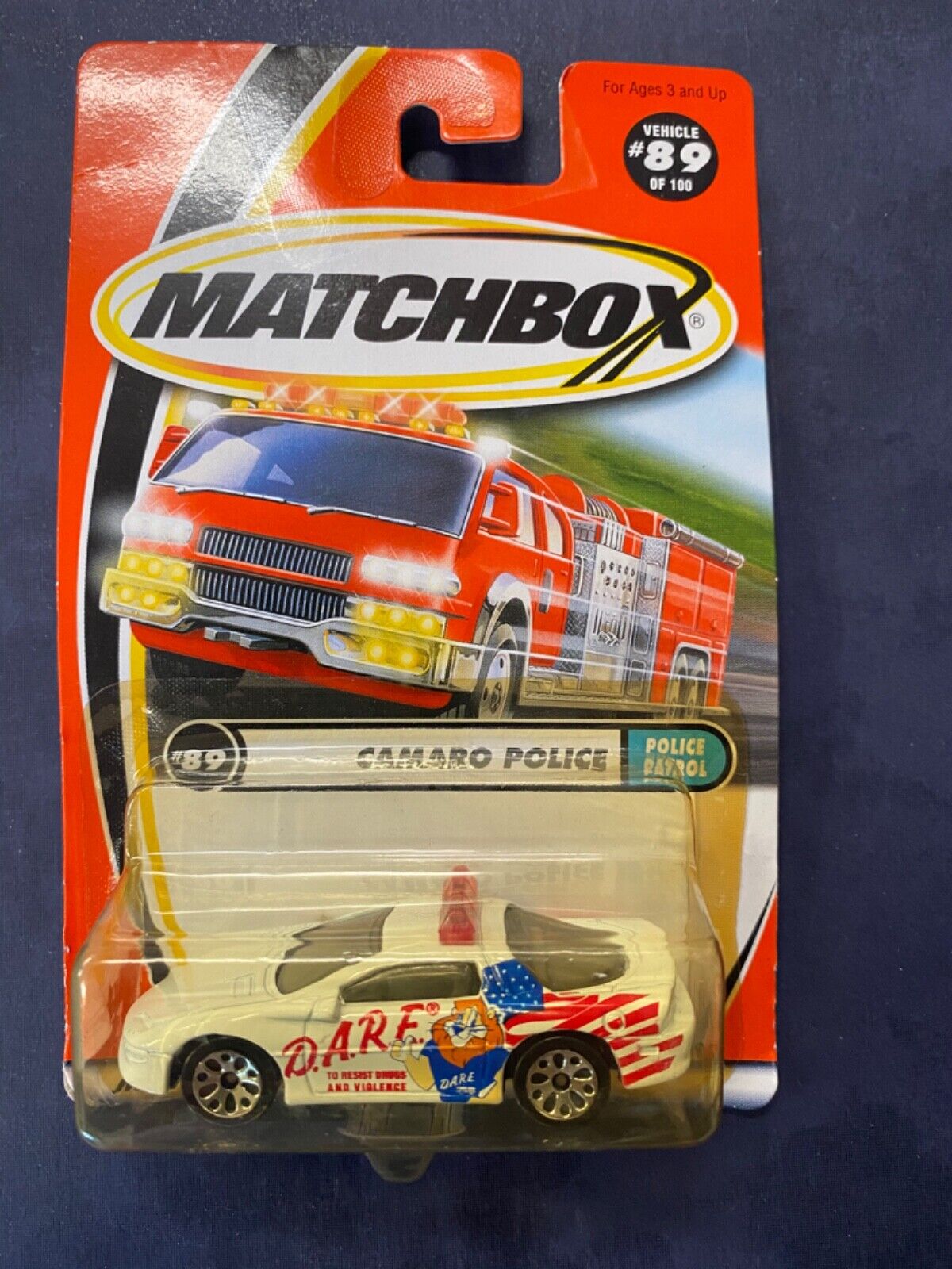 Matchbox Mattel Wheels Camaro Police D.A.R.E. To Resist Drugs & Violence 89/100