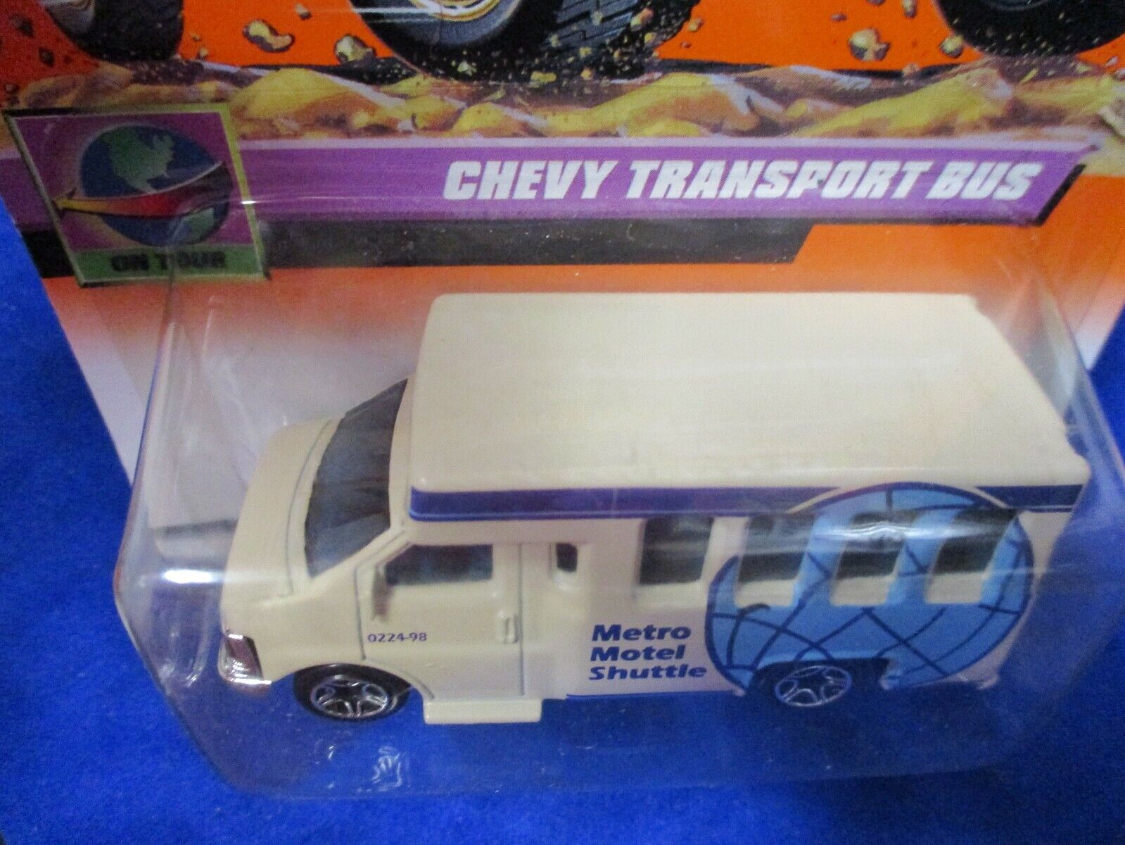 Matchbox Mattel Wheels Chevy Transport Bus On Tour 73/100 Metro Motel Shuttle