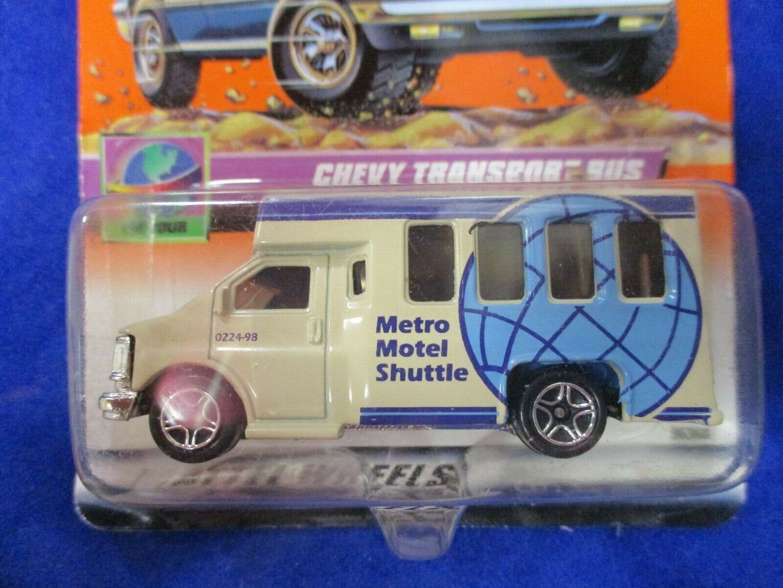 Matchbox Mattel Wheels Chevy Transport Bus On Tour 73/100 Metro Motel Shuttle