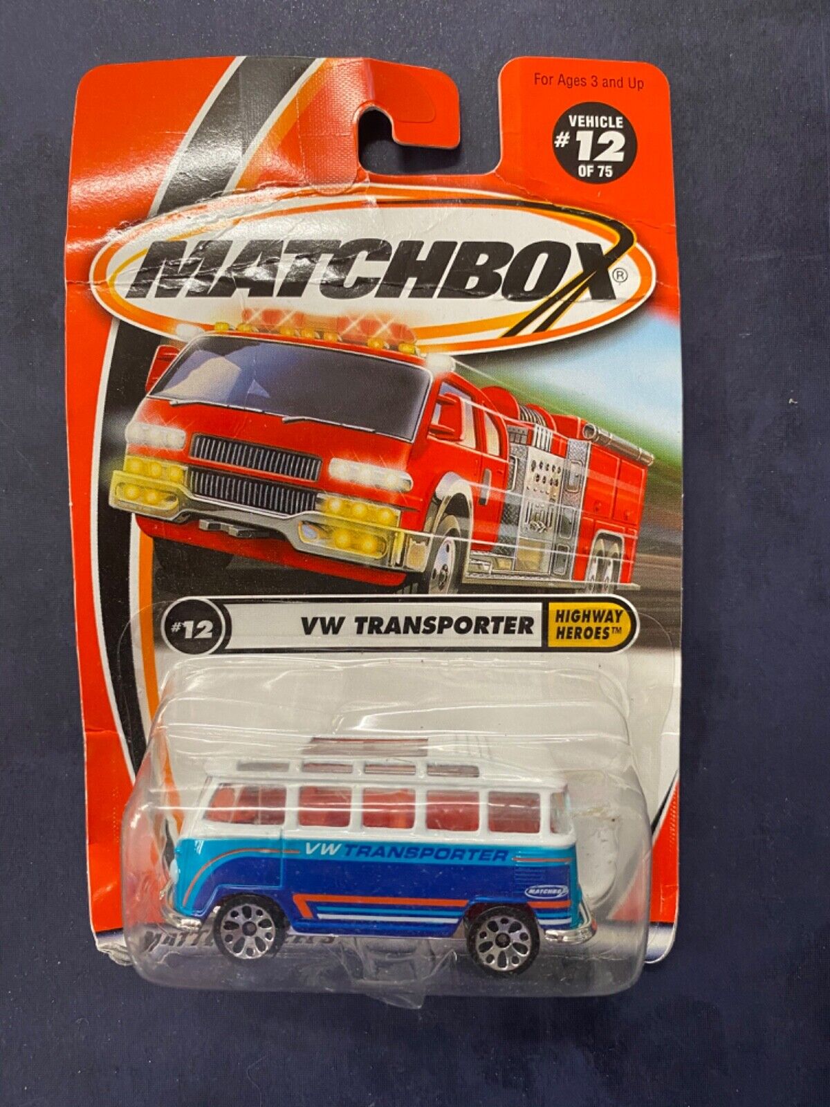 Matchbox Mattel Wheels VW Transporter Highway Heroes 12/75