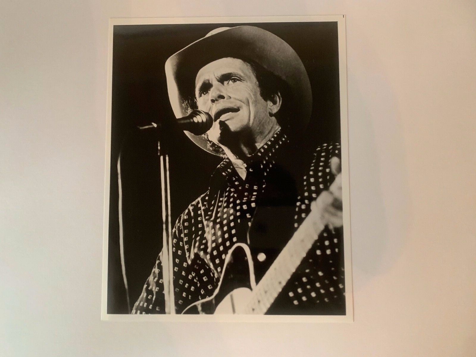Merle Haggard Musician Songwriter Vintage Publicity Celebrity 8x10 B&W Photo