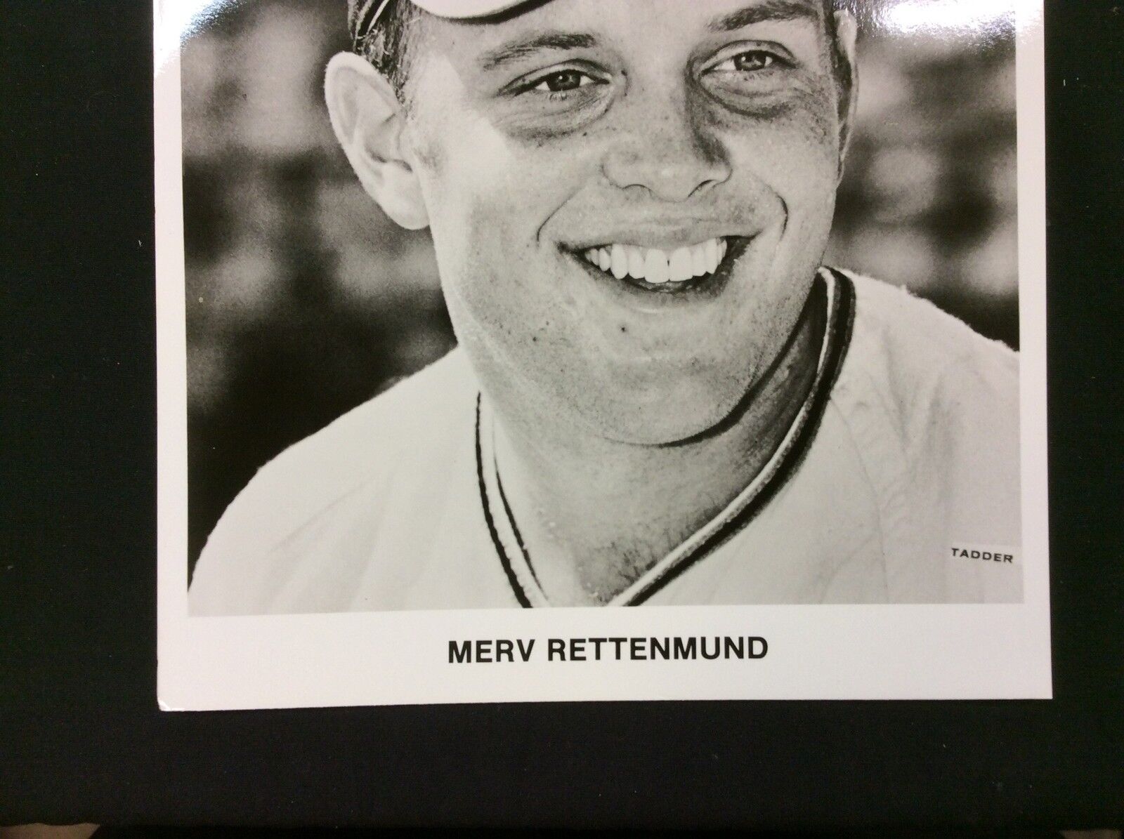 Merv Rettenmund Baltimore Orioles 8x10 B&W photo Tadder Team Issued photo