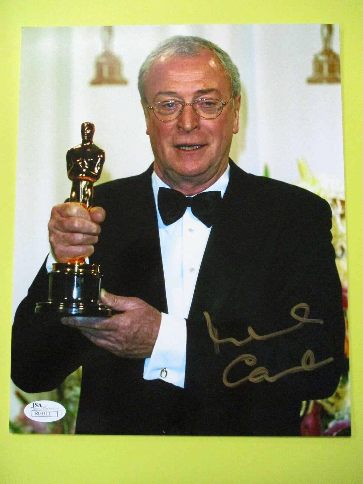 Michael Caine Academy Award Winner Signed Autograph 8x10 Color Photo JSA