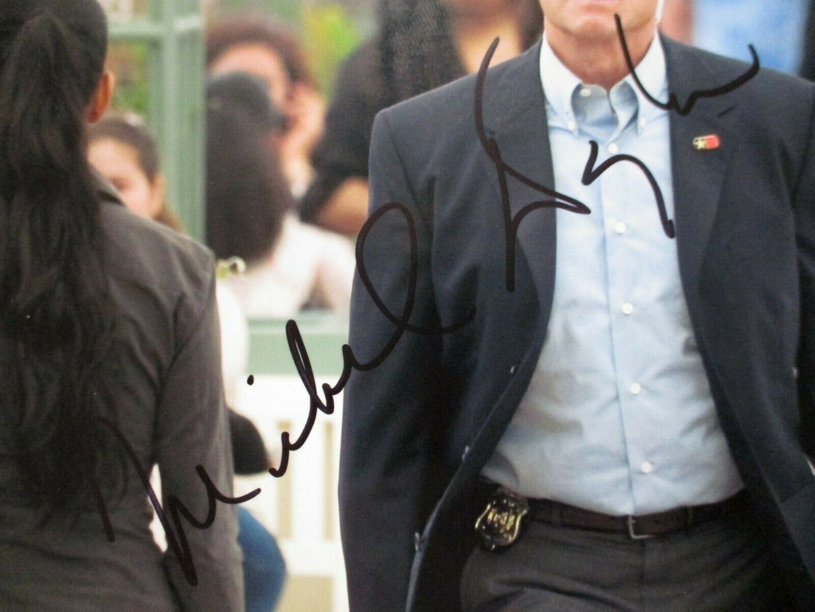 Michael Douglas Actor Signed Autographed 8.5x11 Color Photo JSA