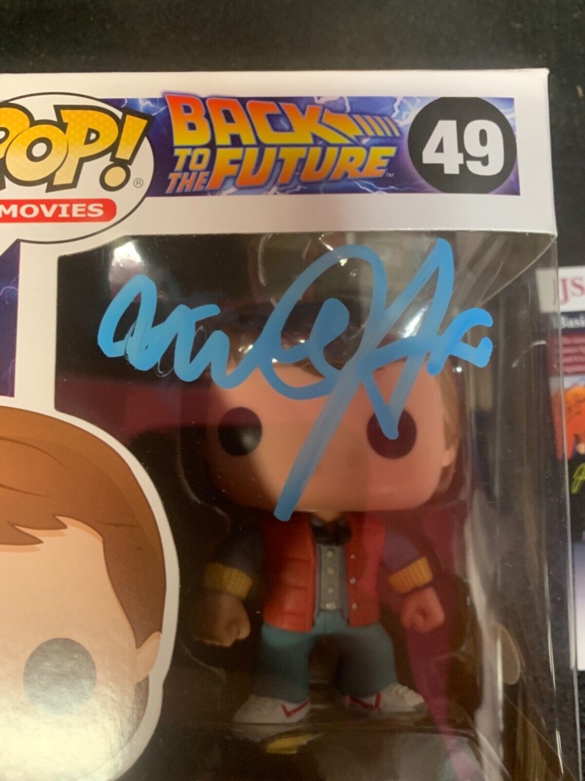 Michael J Fox “Marty McFly” Funko Pop Autographed JSA Back to the Future