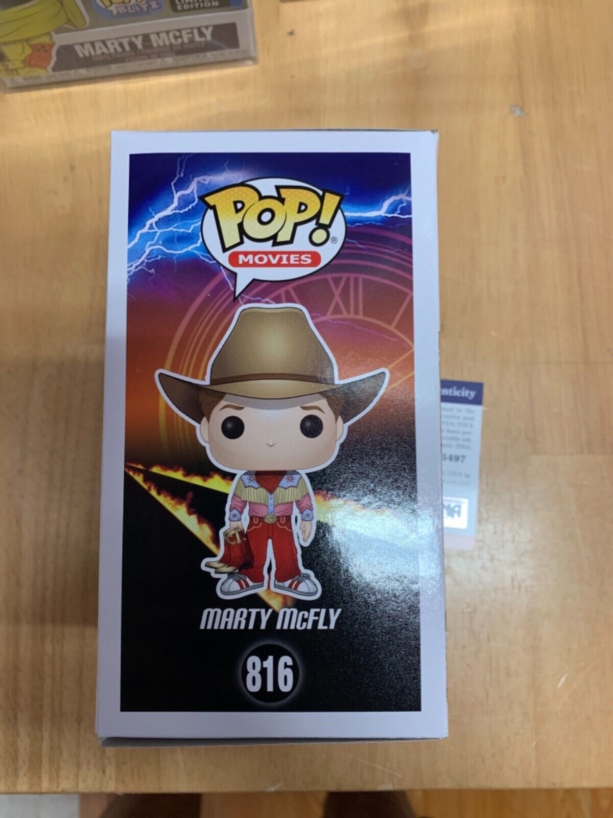 Michael J Fox “Marty McFly” signed Funko Pop Autograph PSA Back to the Future