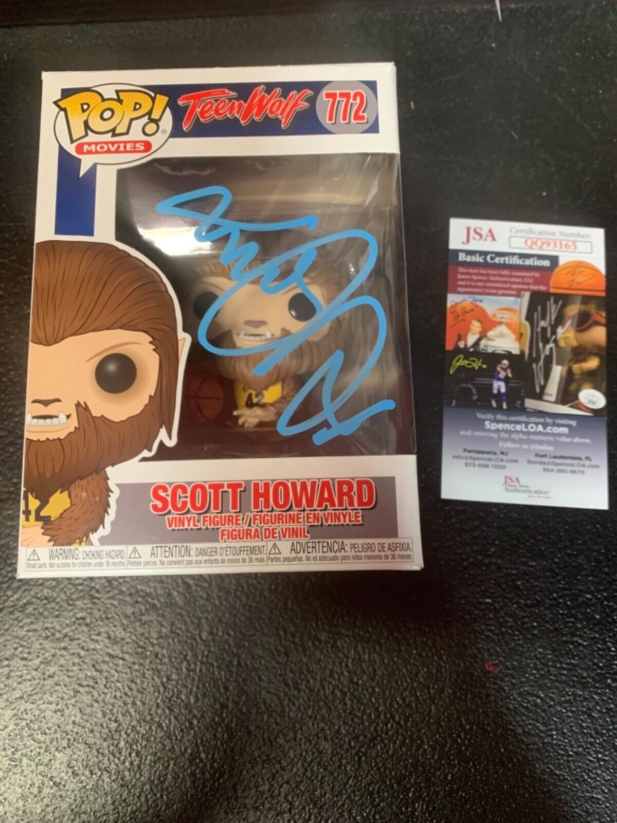 Michael J Fox “Scott Howard” Funko Pop Autograph Teen Wolf JSA