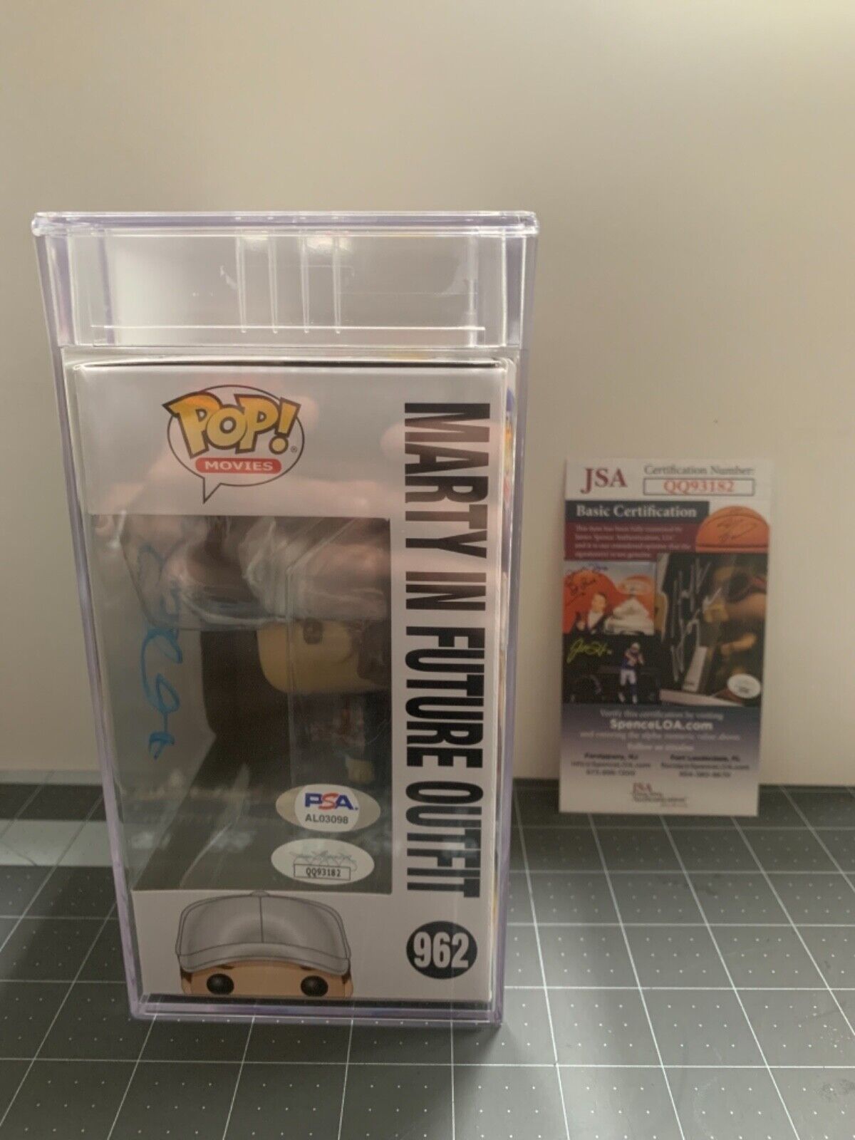 Michael J Fox Signed Funko Pop PSA Slabbed Certified 962 Future Outfit