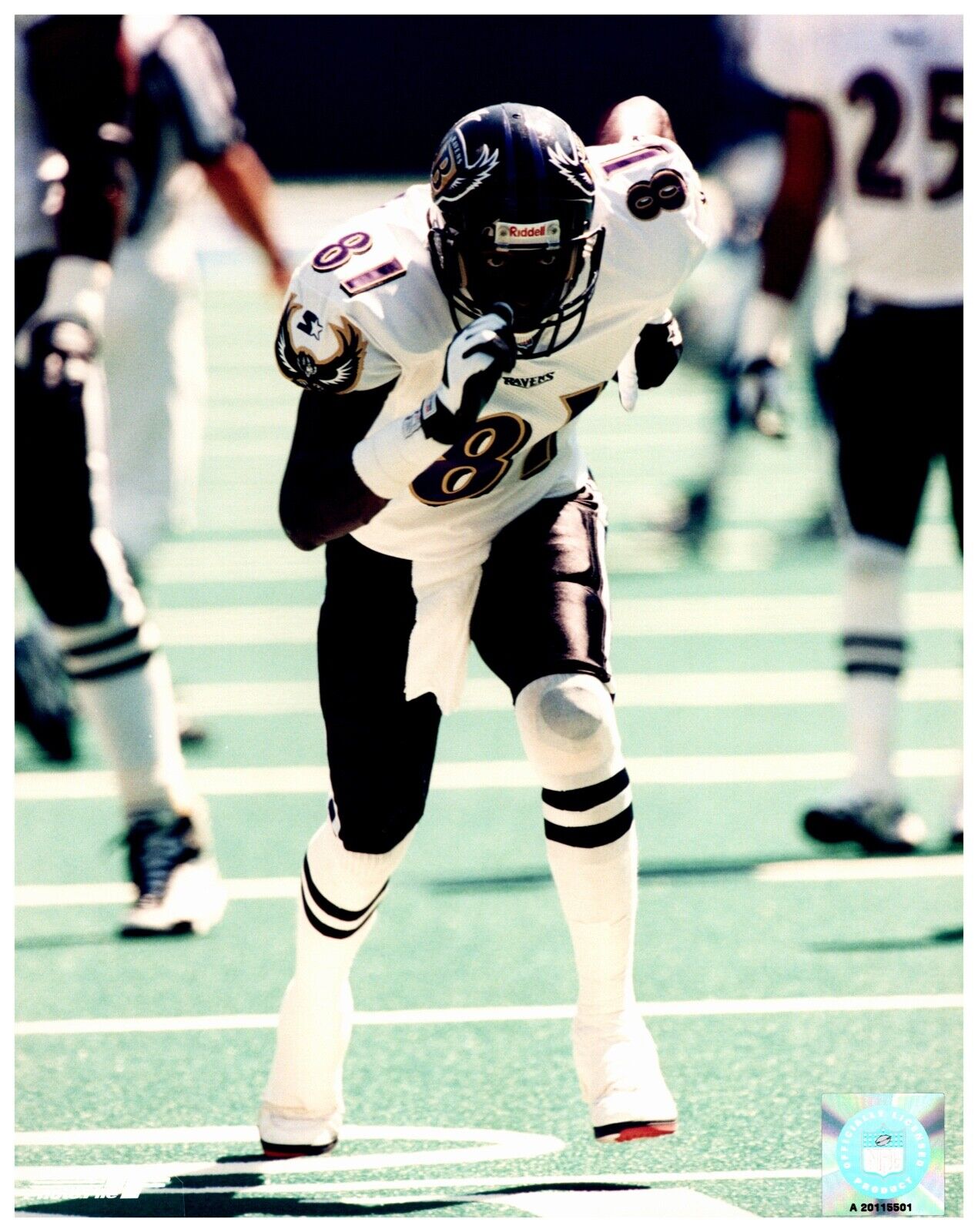 Michael Jackson Baltimore Ravens Photofile Hologram Unsigned 8x10 NFL photo