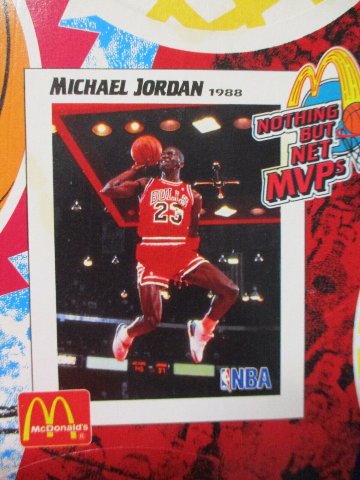 Michael Jordan 1993-1994 McDonald's French Fry Holder Unused MBA MVPs Bulls