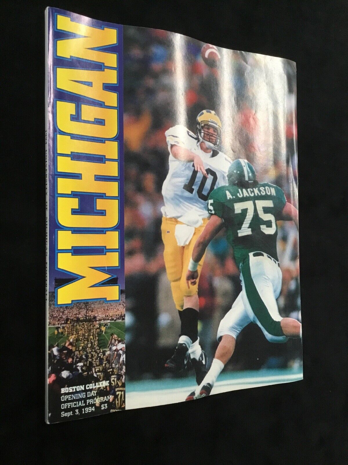 Michigan Vs Boston College Opening Day Program 1994