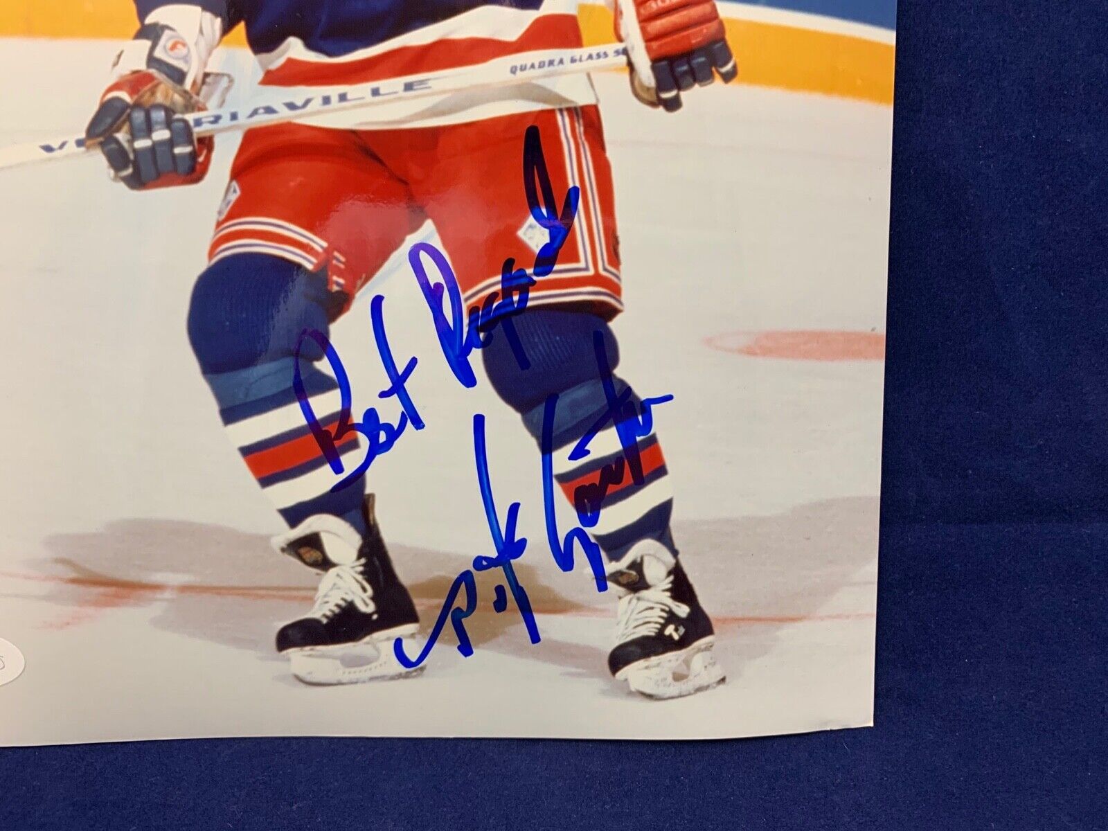 Mike Gartner New York Rangers Autographed 8x10 Sports Photo JSA COA HH75251