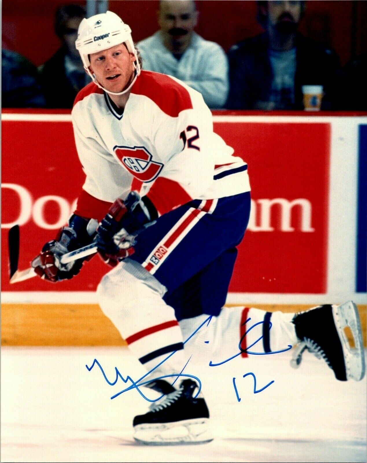 Mike Keane Montreal Canadiens Signed Vintage 8x10 Color Photo A