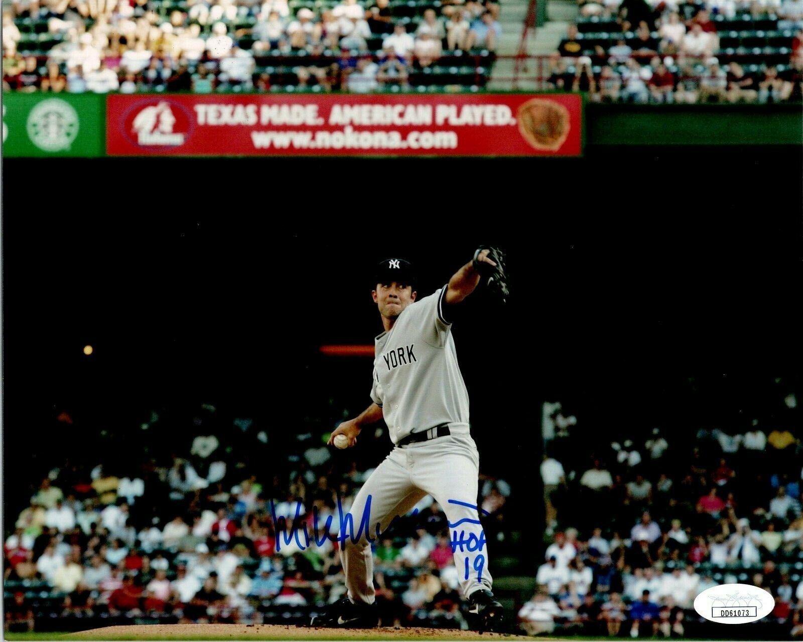 Mike Mussina Yankees Pitcher HOF 2019 Autographed 8x10 Photo JSA
