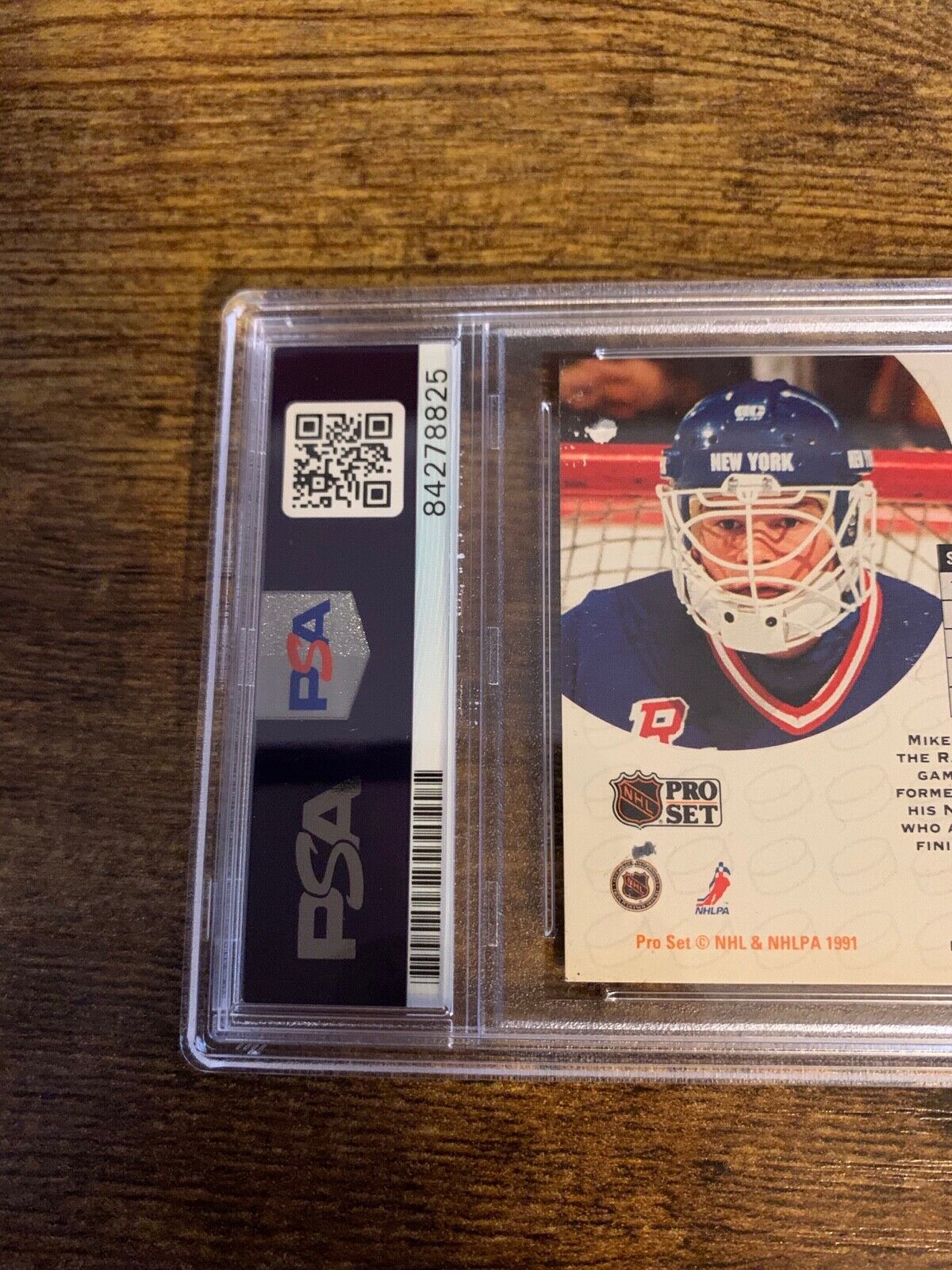 Mike Richter Autographed Signed 1990/91 NHL Pro Set Card PSA Certified Slabbed