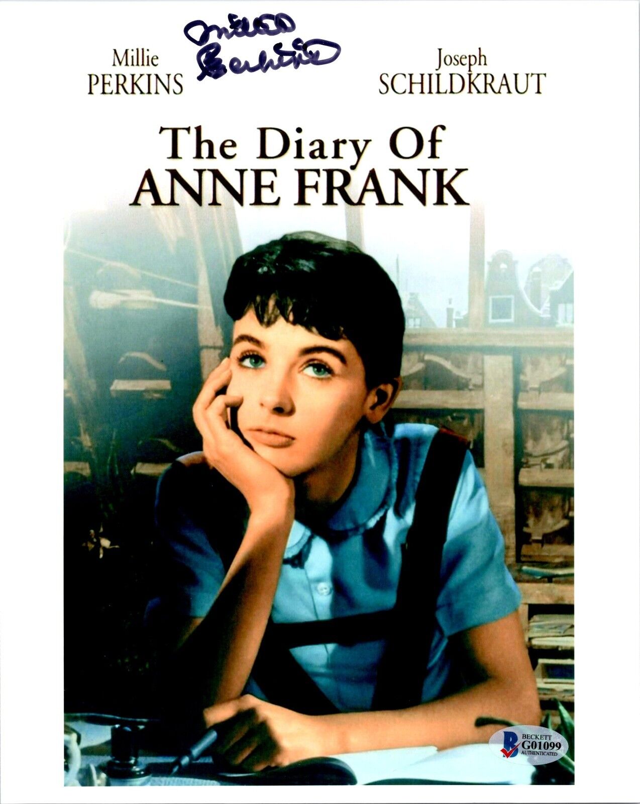 Millie Perkins 'Diary of Anne Frank' Autographed Photo Beckett Authentication