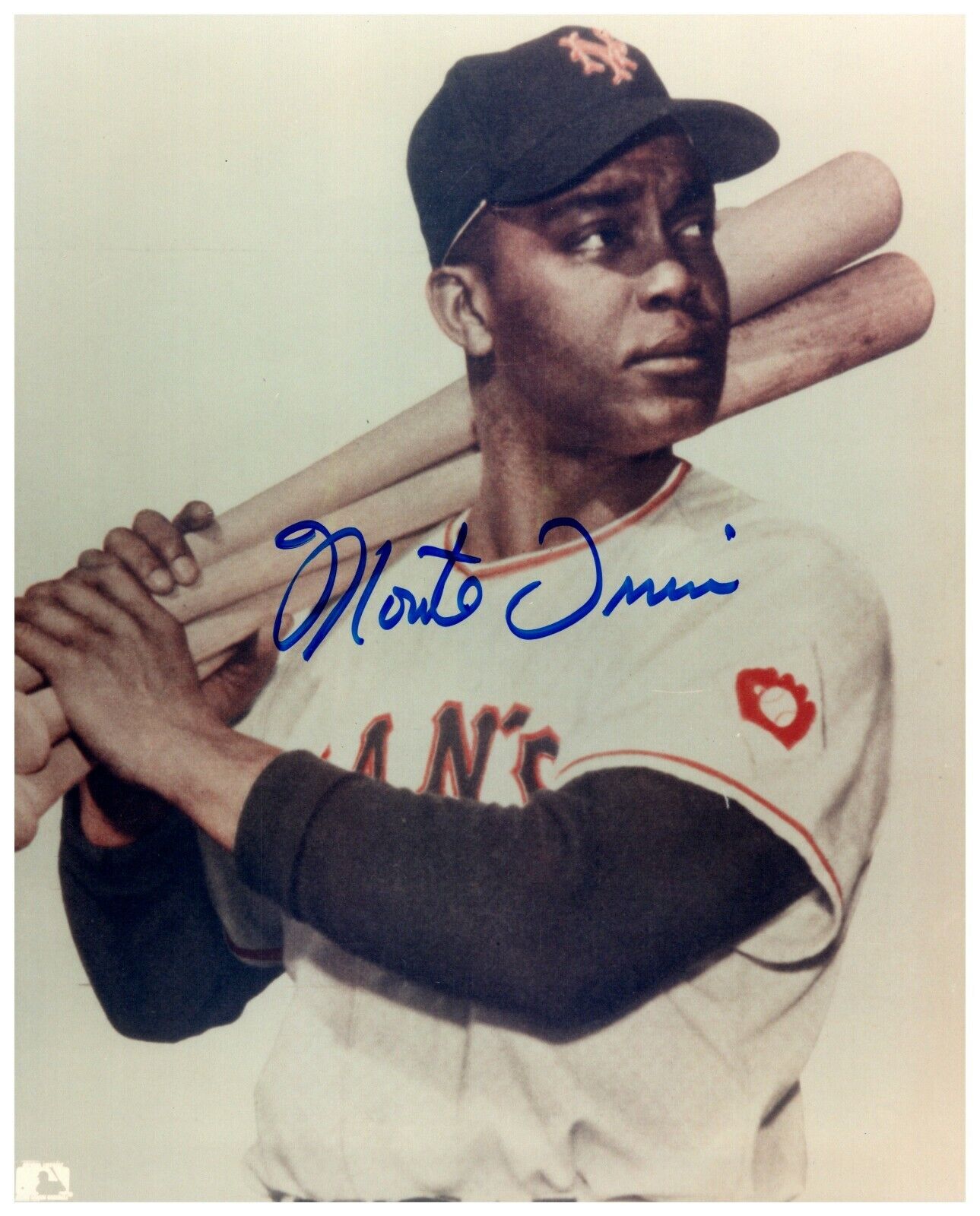 Monte Irvin New York Giants MLB Signed Autographed 8x10 Color Photo C