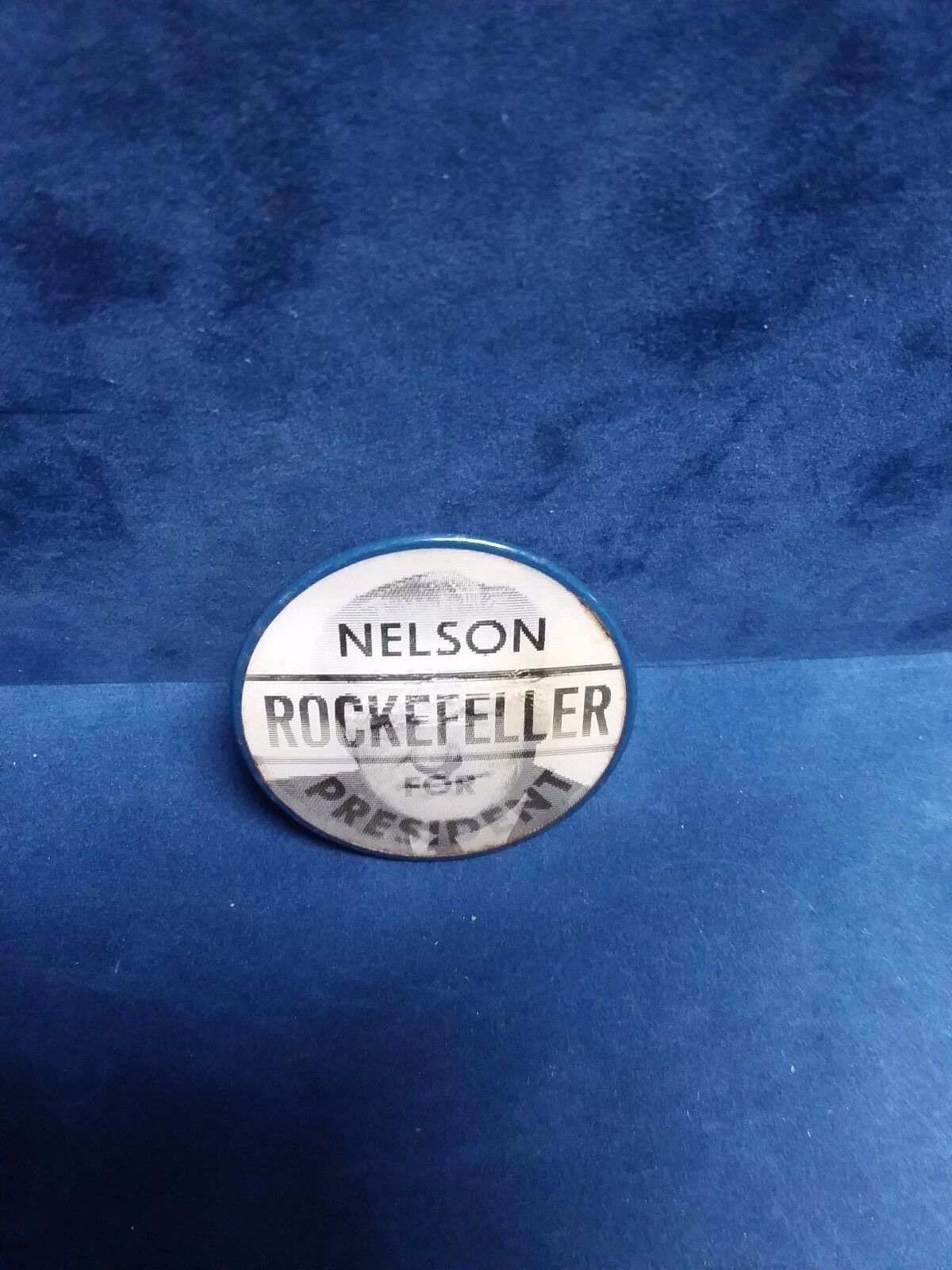 NELSON ROCKEFELLER FOR PRESIDENT POLITICAL FLASHER PIN