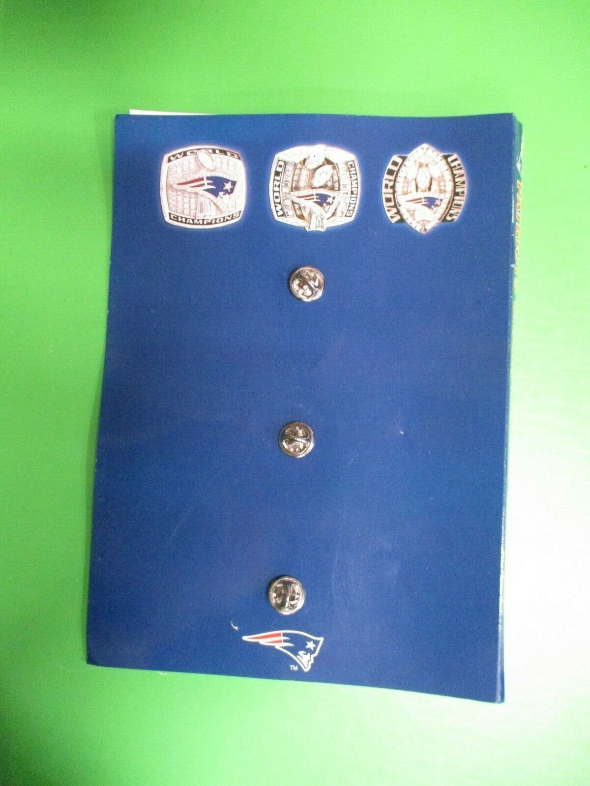New England Patriots Championship Ring Pin Set 2001, 2003, 2004 3 Pins Kraft
