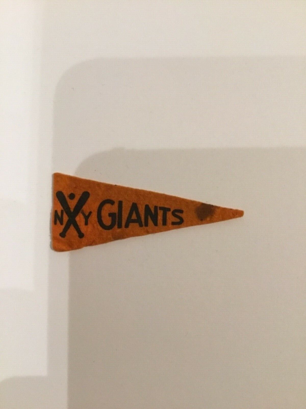 New York Giants Orange 1950 American Nut Pennant  11/2x4 inches