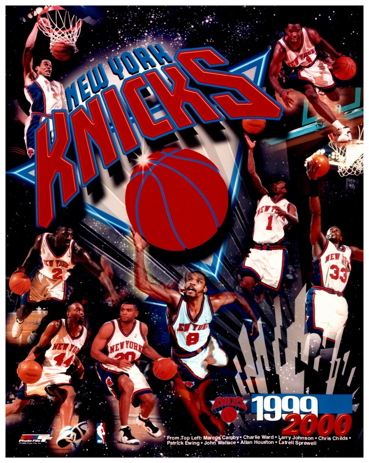 New York Knicks 1999/2000 Photofile Unsigned 8x10 NFL Sports HG Photo