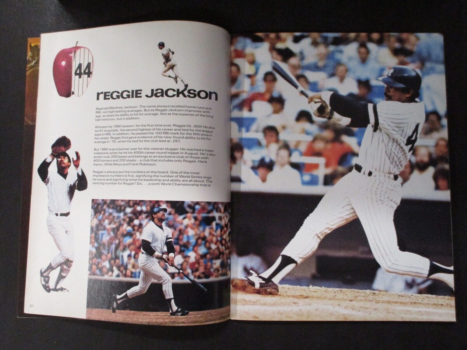 New York Yankees 1981 Official Yearbook part of the Big Apple G-VG Condition