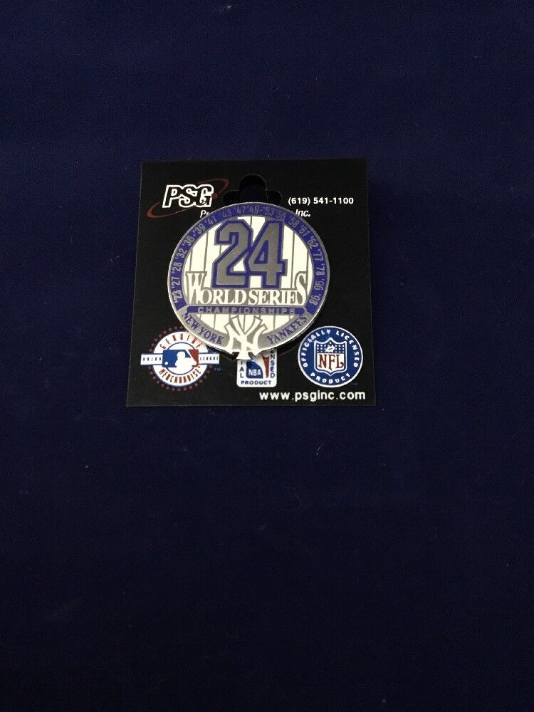 New York Yankees 24th World Series Champs Pin PSG