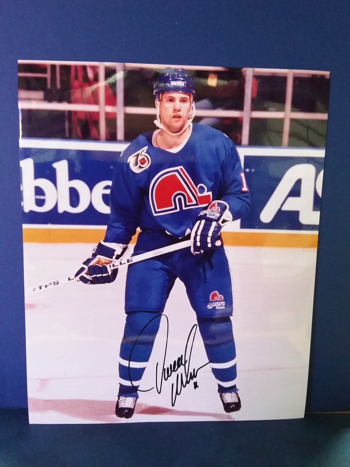 Owen Nolan Quebec Nordiques Autographed 8x10 Photo
