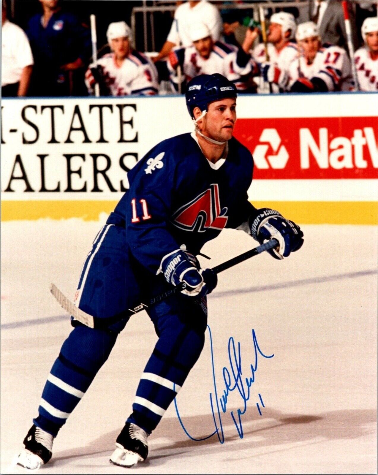 Owen Nolan Quebec Nordiques Autographed 8x10 Photo B Certified by All Sports