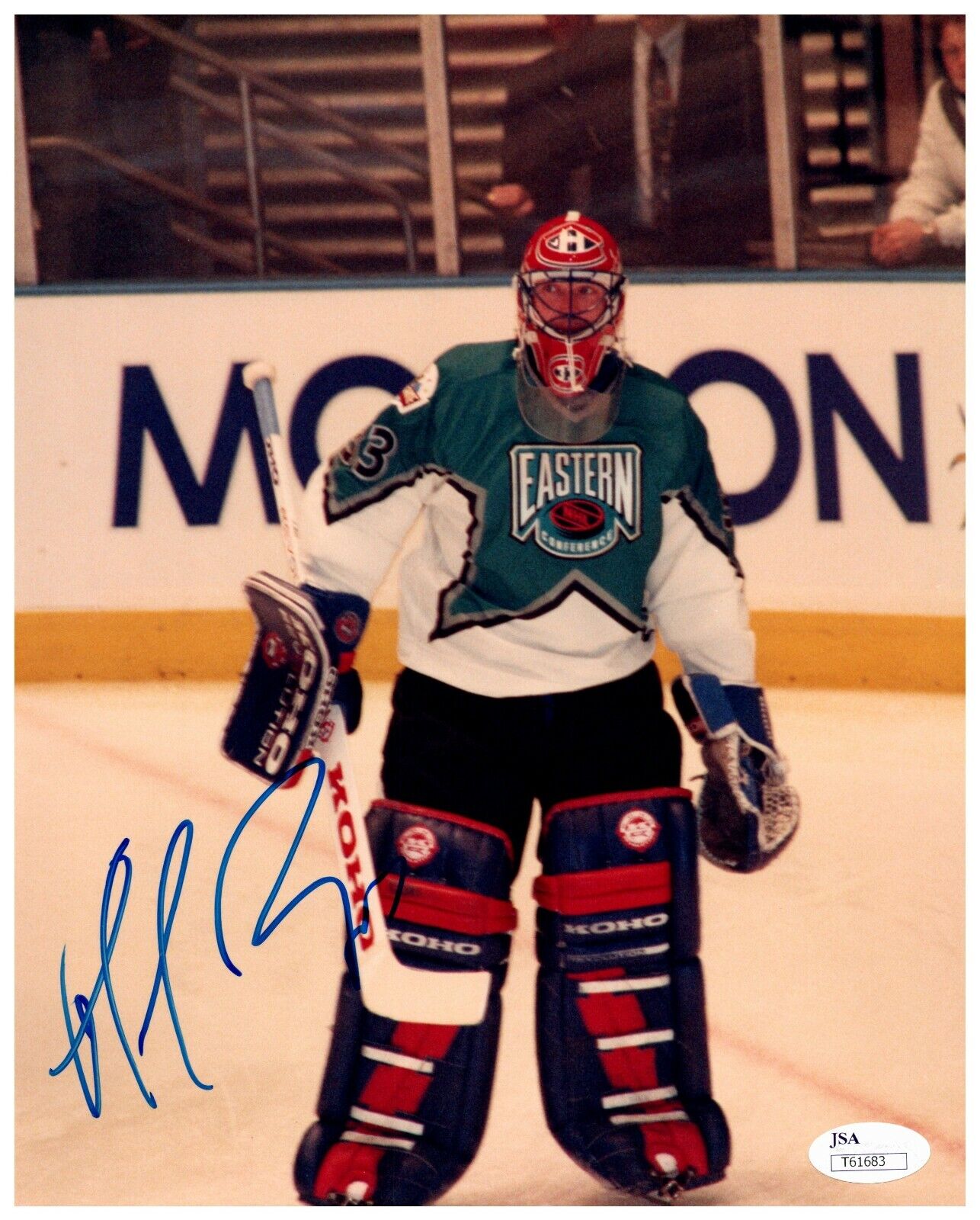 Patrick Roy 1994 All Star Eastern Autographed Signed 8x10 Color Photo JSA COA