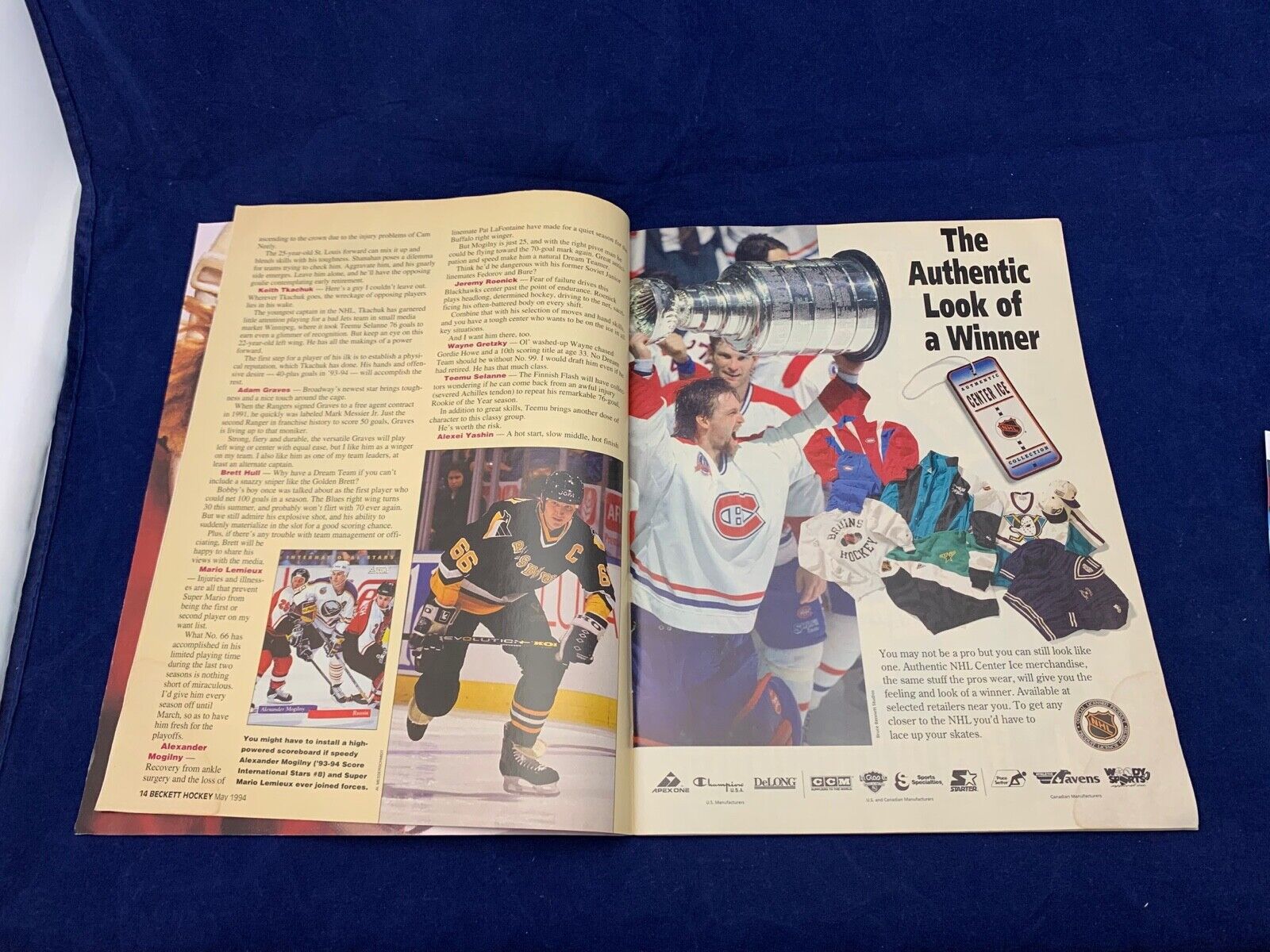 Patrick Roy Autographed Beckett Hockey Magazine 43 1994 JSA COA HH75180