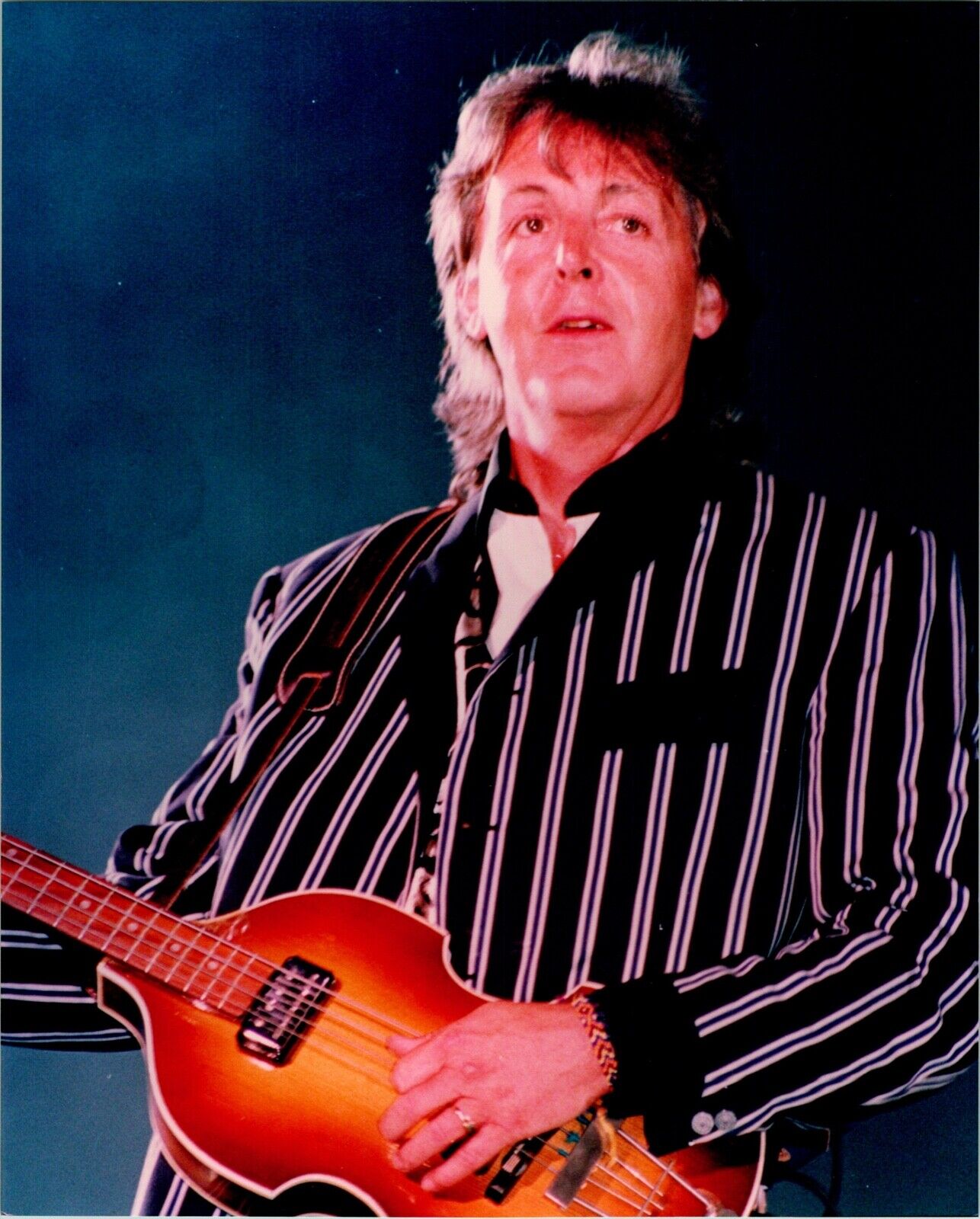 Paul McCartney The Beatles Bass Player Vintage Publicity 8x10 Color Photo A