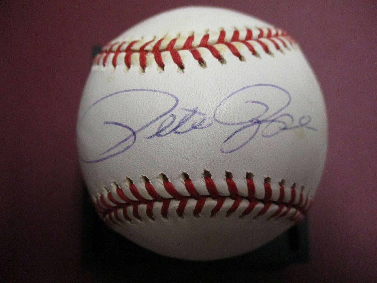 Pete Rose Reds Phillies Autographed Official Ball Signed Baseball PSA COA