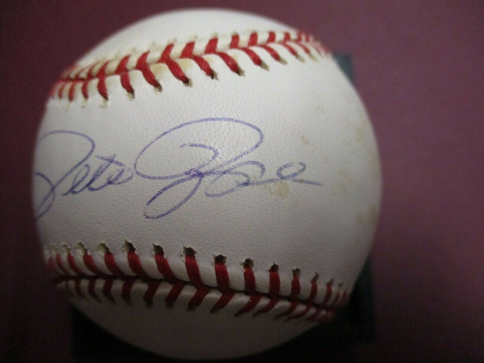 Pete Rose Reds Phillies Autographed Official Ball Signed Baseball PSA COA