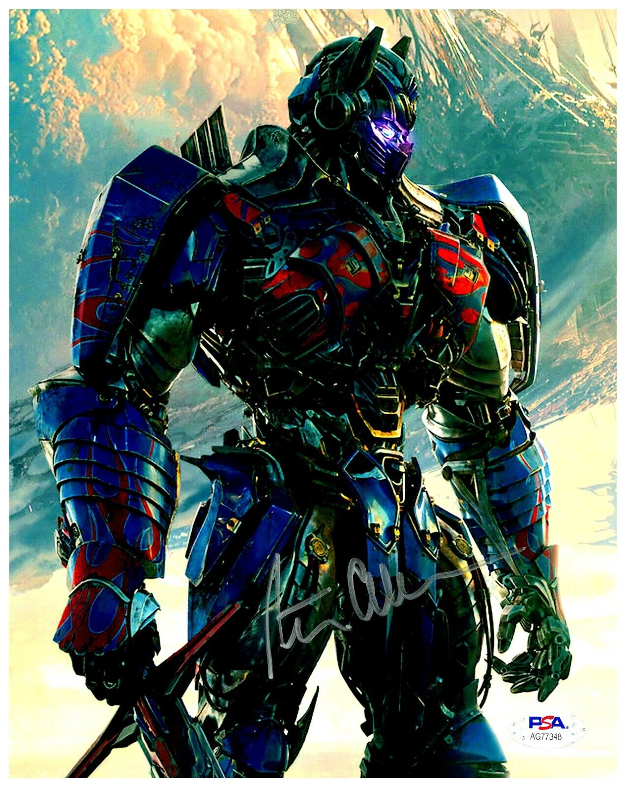 Peter Cullen Optimus Prime Transformers Actor Signed 8x10 Color Photo PSA A