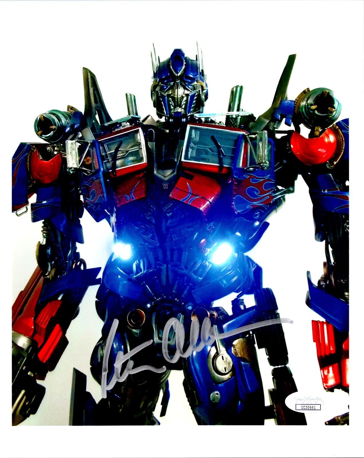 Peter Cullen 'Optimus Prime' Voice Actor Autographed 8x10 Photo JSA CC30661
