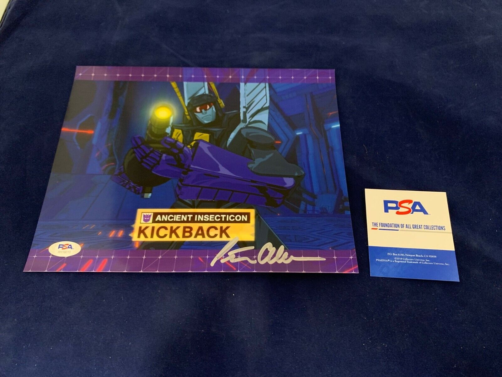 Peter Cullen Transformers Signed 8x10 Color Photo of Ancient Insecticon KickBack