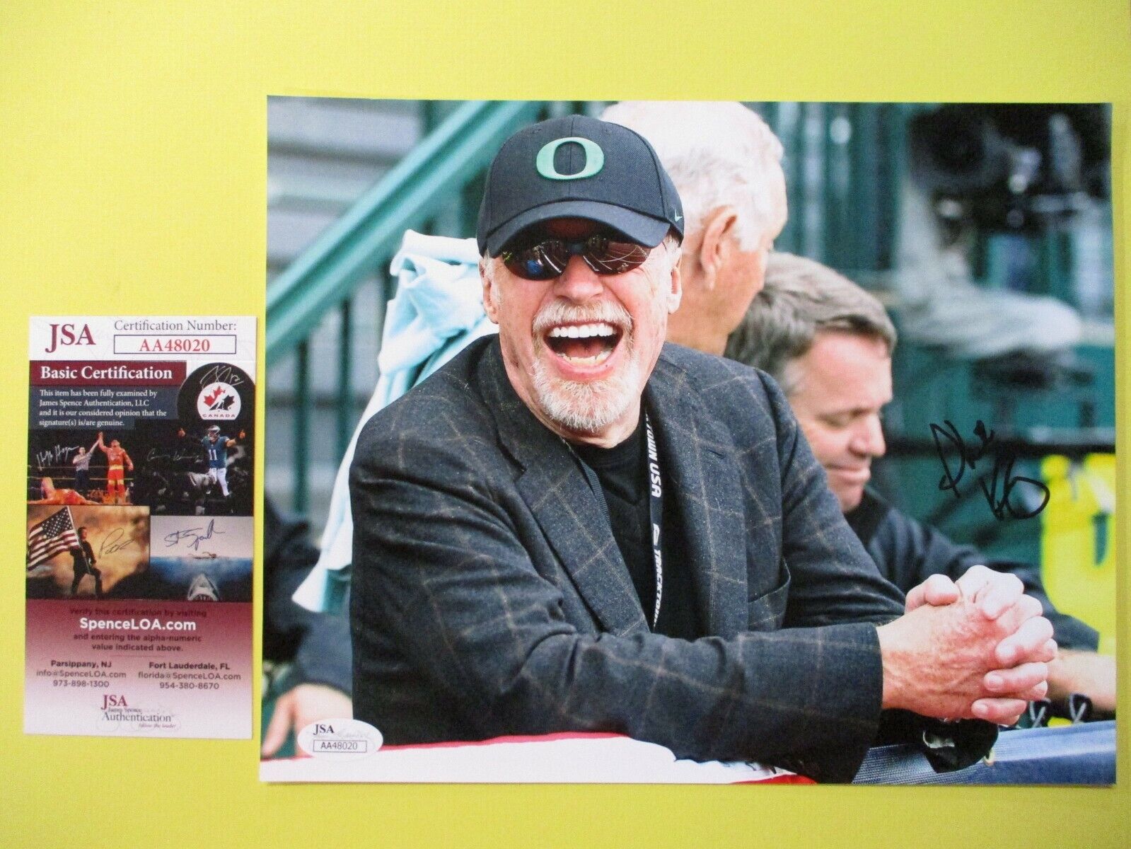 Phil Knight Nike Founder Smile Signed Autographed 8x10 Color Photo JSA COA