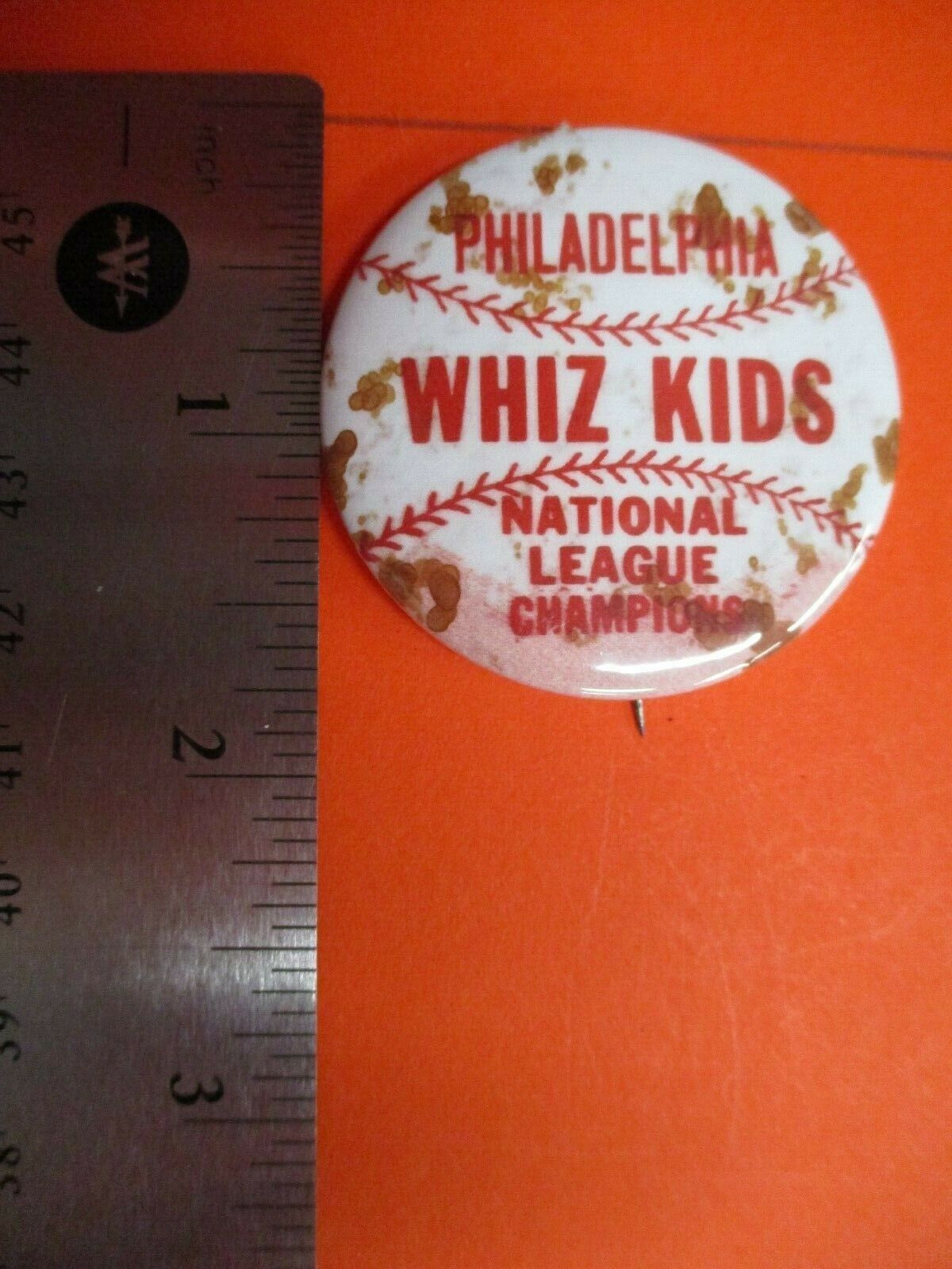 Philadelphia Phillies Whiz Kids NL Champions Reproduction Button Pin