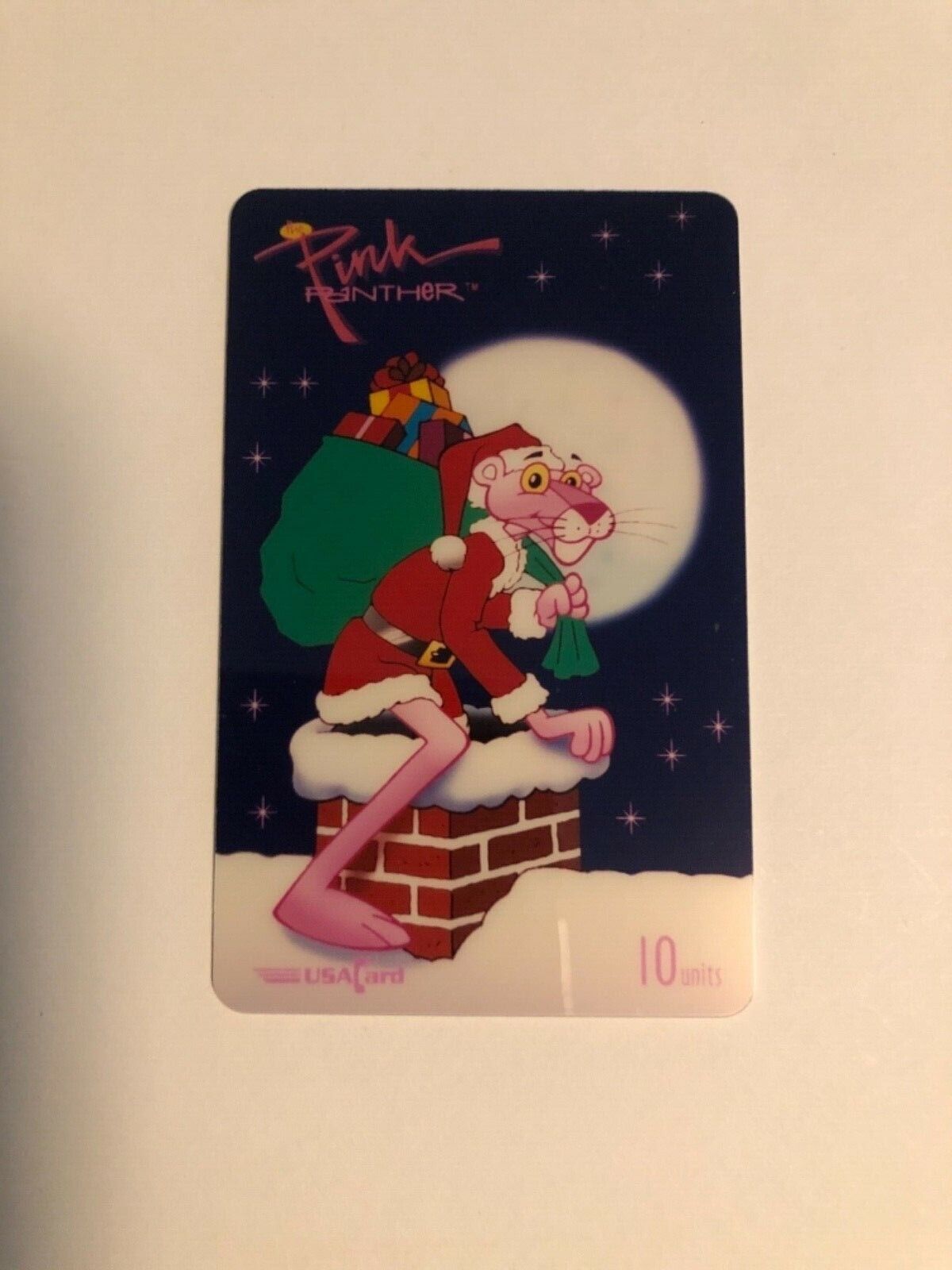 Pink Panther Christmas Santa Phone Card 10 Unit