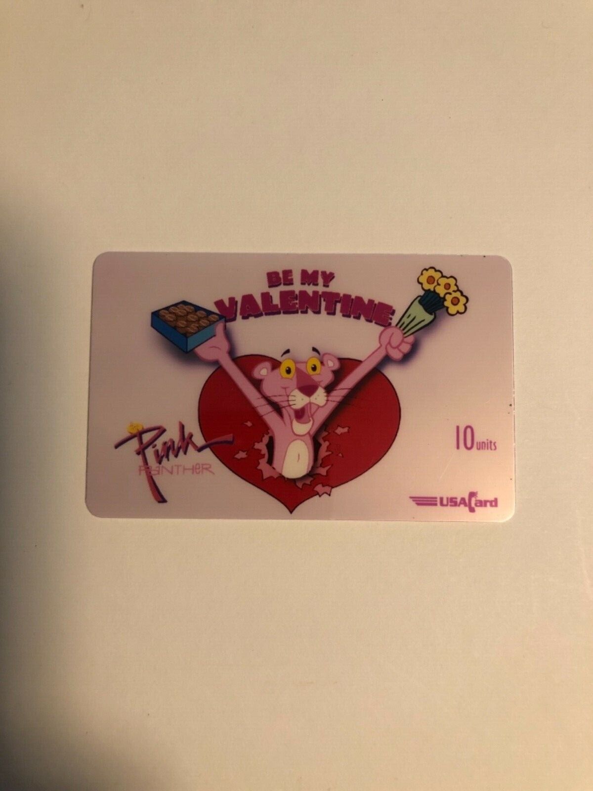 Pink Panther Valentine Phone Card 10 Unit