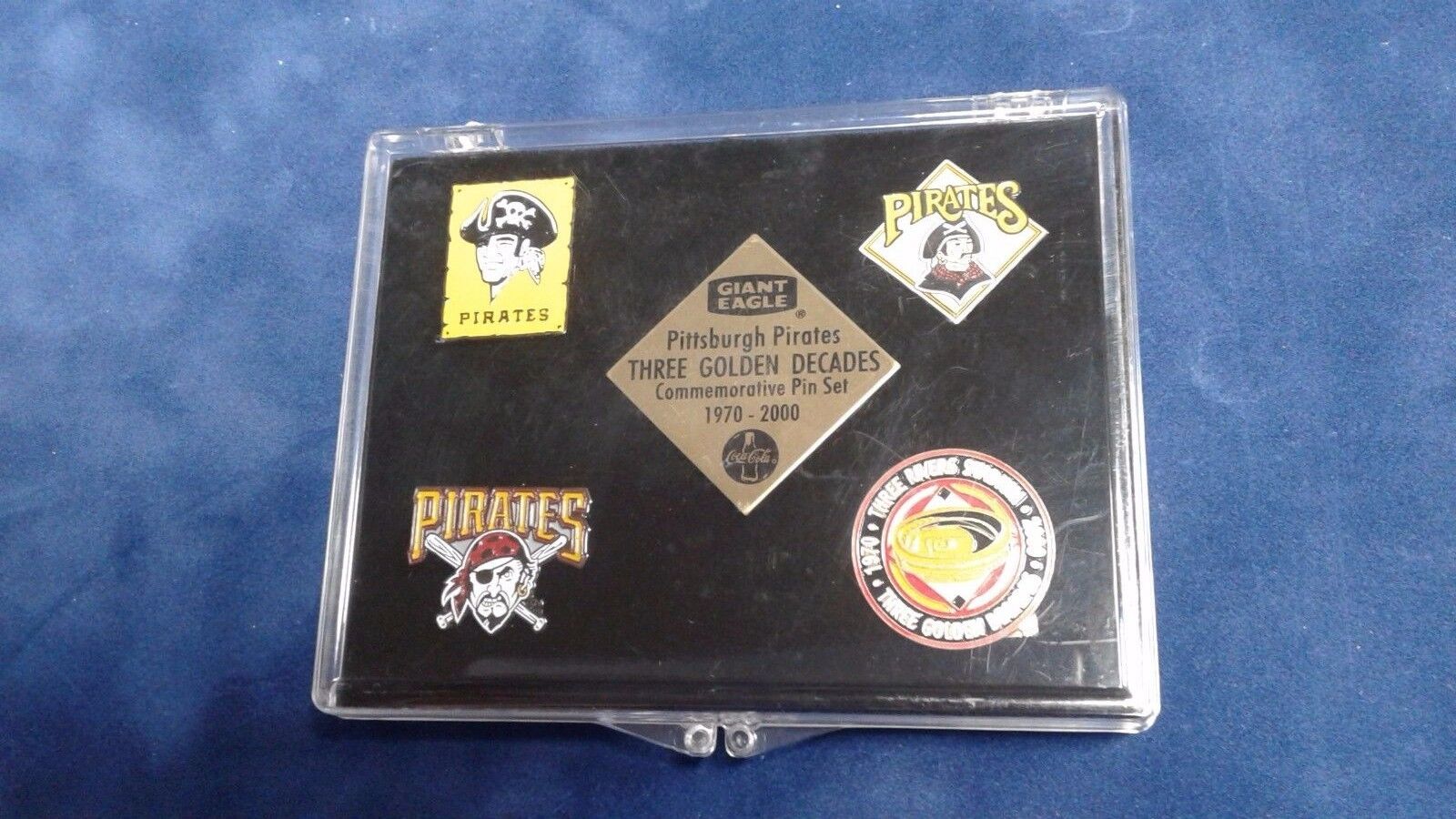 Pittsburgh Pirates Baseball Three Golden Decades Commemorative Pin Set 1970-2000